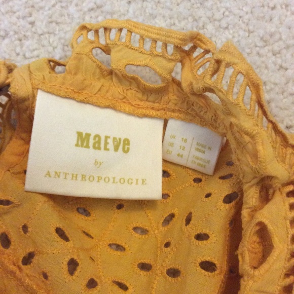 Anthropologie Maeve Tully eyelet blouse top - Picture 5 of 7